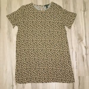 NWWOT Leopard Print T-Shirt Dress